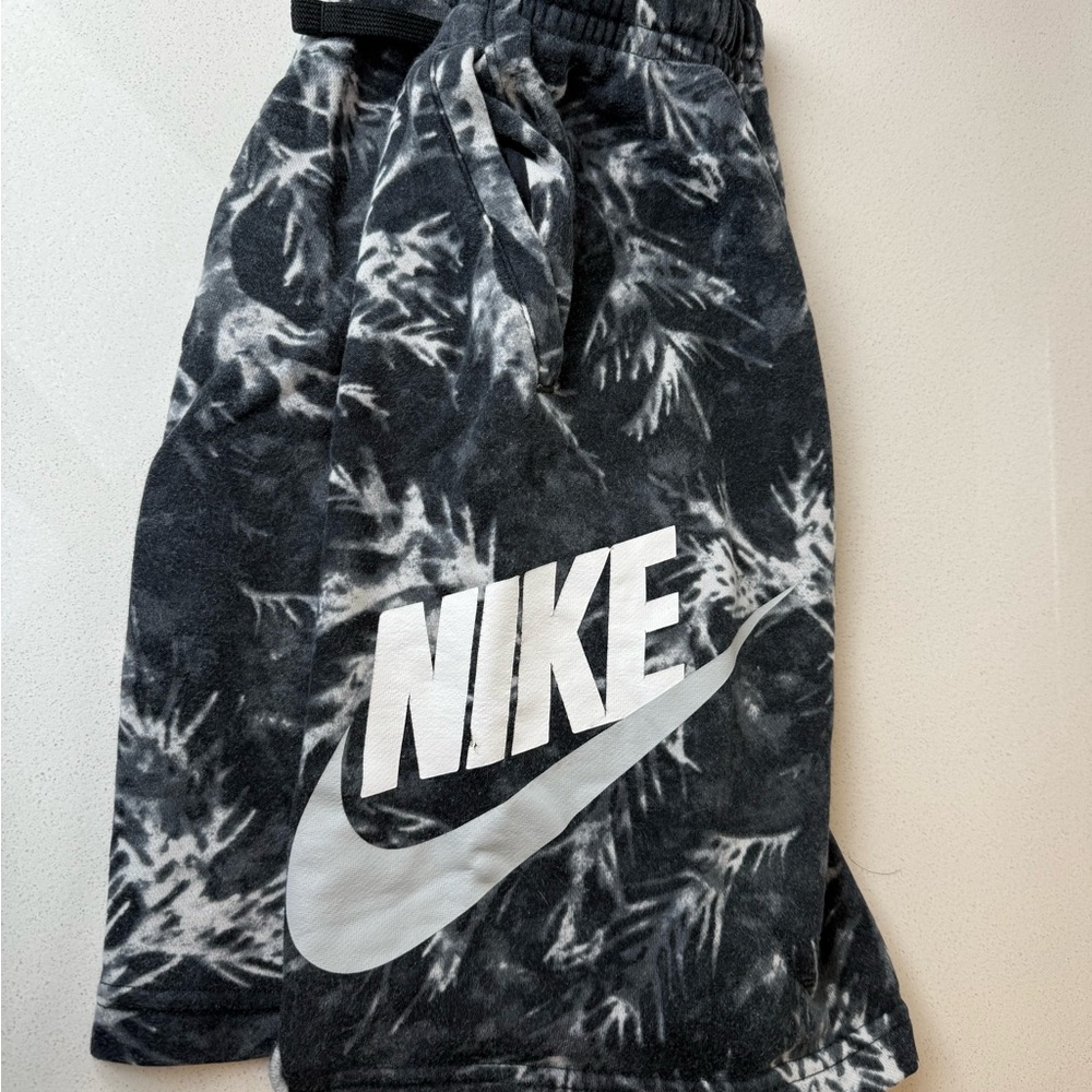 Nike Kids Black and White Patterned Shorts